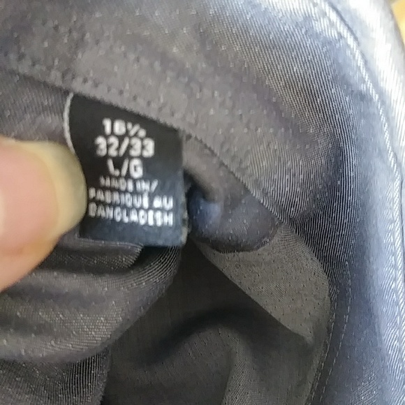 Calvin Klein regular fit no Iron button down shirt gray 16.5 Large - Picture 8 of 8